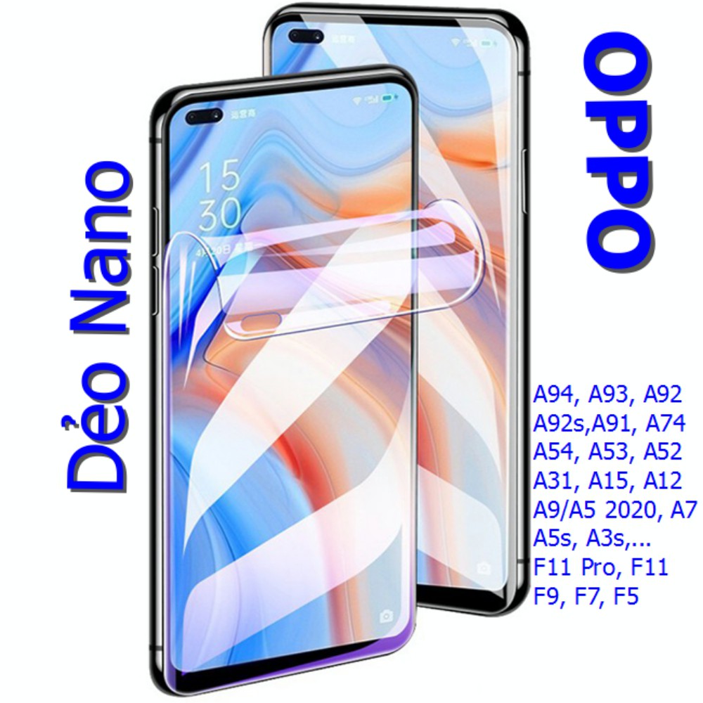 Miếng Dán Màn Hình Siêu Mỏng Dẻo Nano Cường Lực DCX-9H Oppo F9/Realme 2 Pro