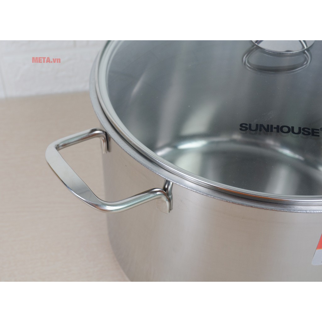 Nồi luộc gà inox 3 đáy SUNHOUSE SH28LG