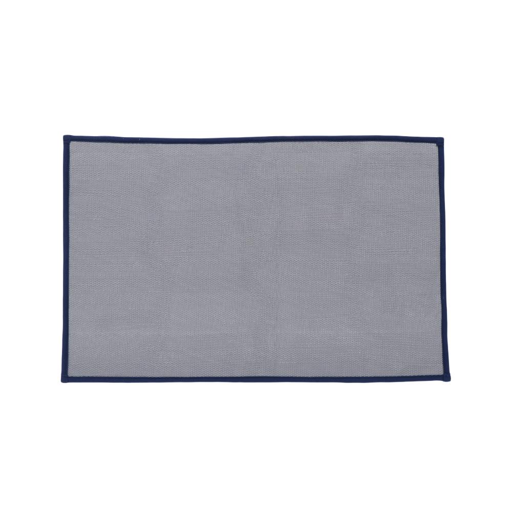 HomeBase HLS Thảm lótsàn lau chân phòng tắm Microfiber chống trượt Thái Lan W45xH70xD1,5 màu xanh dương