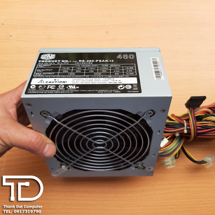 Nguồn máy tính công suất thực Cooler Master 460w - PSU Cooler Master 460 cũ