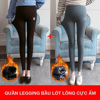Quần Bầu Lót Lông Cạp Cao Trùm Bụng Quần Bầu Có Chun Chỉnh Bụng HX4604 Honey Mommy