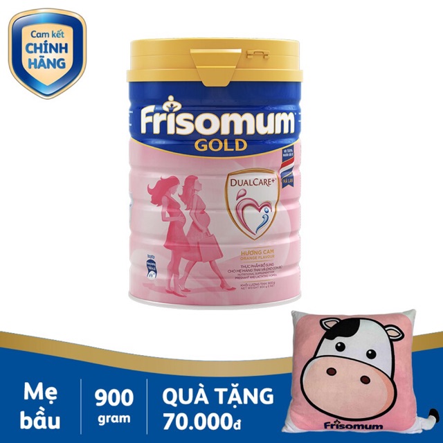 Sữa Bột FrisoMum Gold Hương Vani/ Cam lon 900g