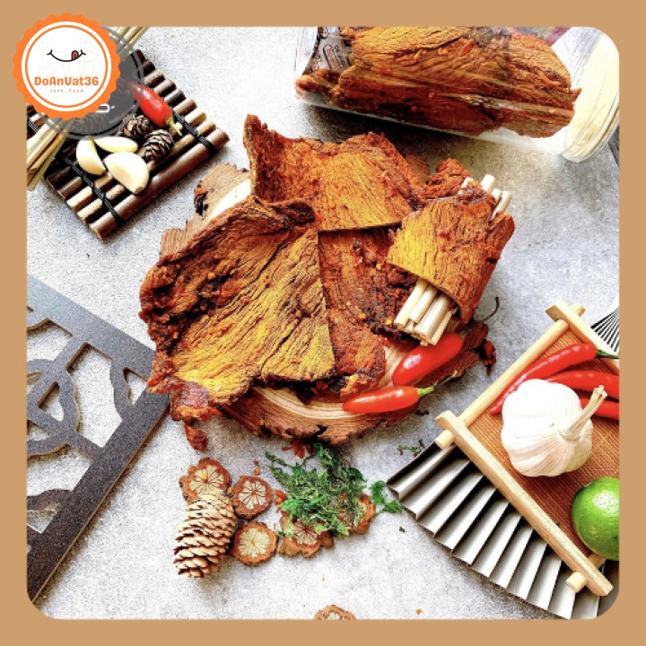 Khô bò miếng Hồng Ngự 250g - Đồ ăn vặt ngon
