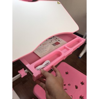 Bàn Học Chống Gù Cận Cho Bé (có đèn led)