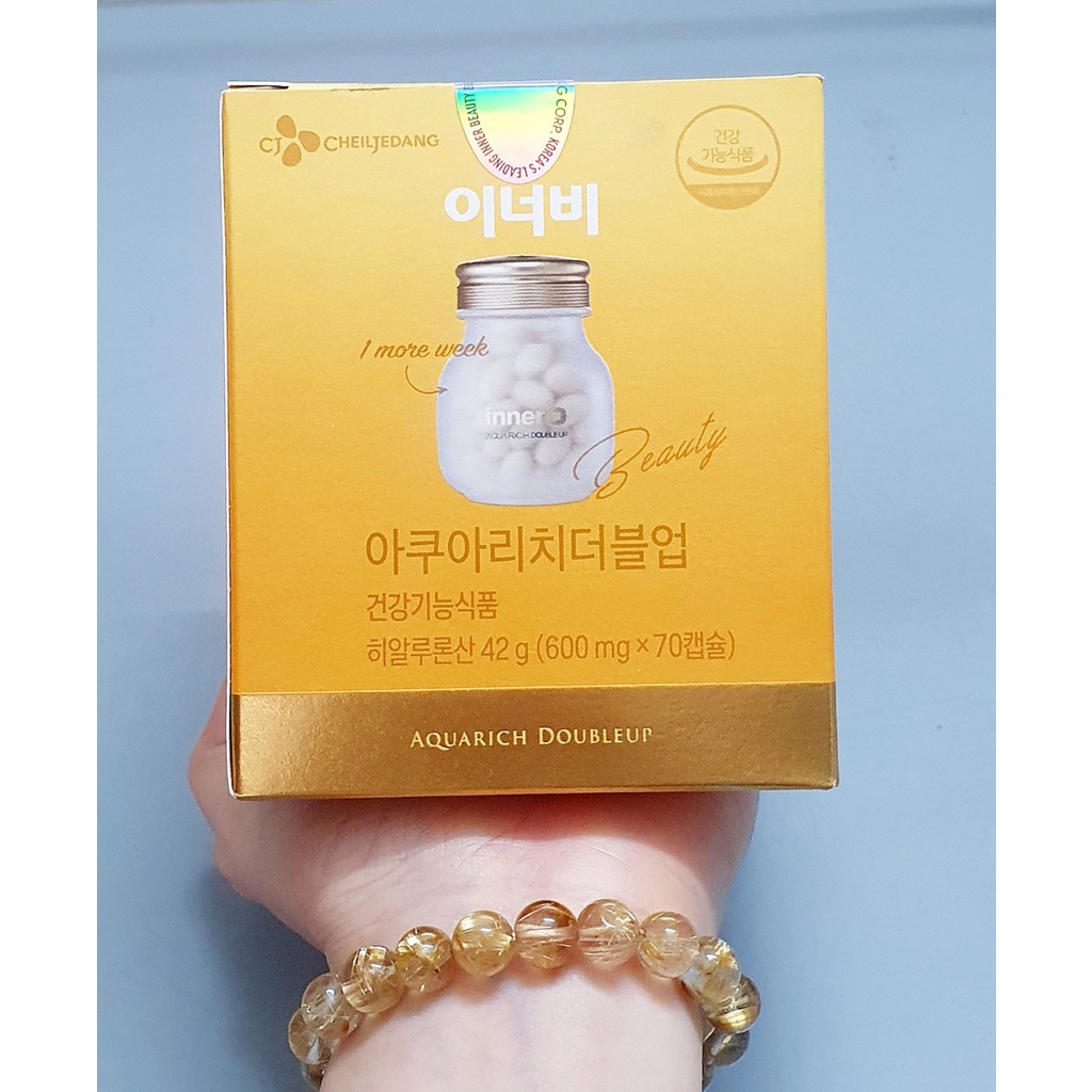 Date 11/24 -  Viên uống cấp nước và Collagen Innerb Aqua Rich hộp 70 viên từ Hàn Quốc chính hãng