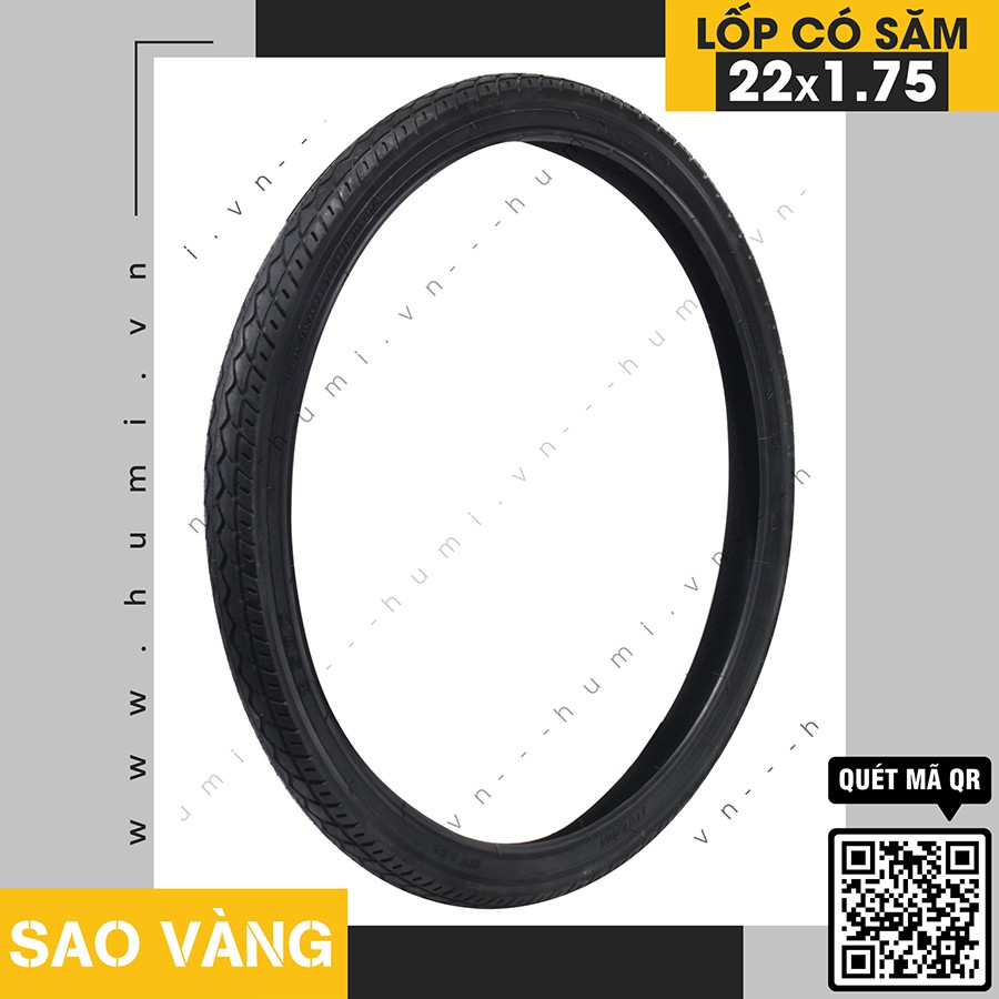 Lốp Có Săm  Sao Vàng 22x1.75 [ RẺ VÔ ĐỊCH]