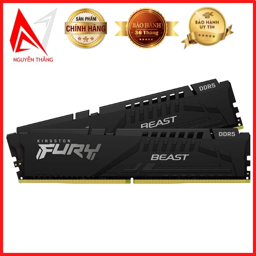 Ram máy tính Kingston FURY Beast 32G/5200MHz/DDR5 (16x2) new chính hãng