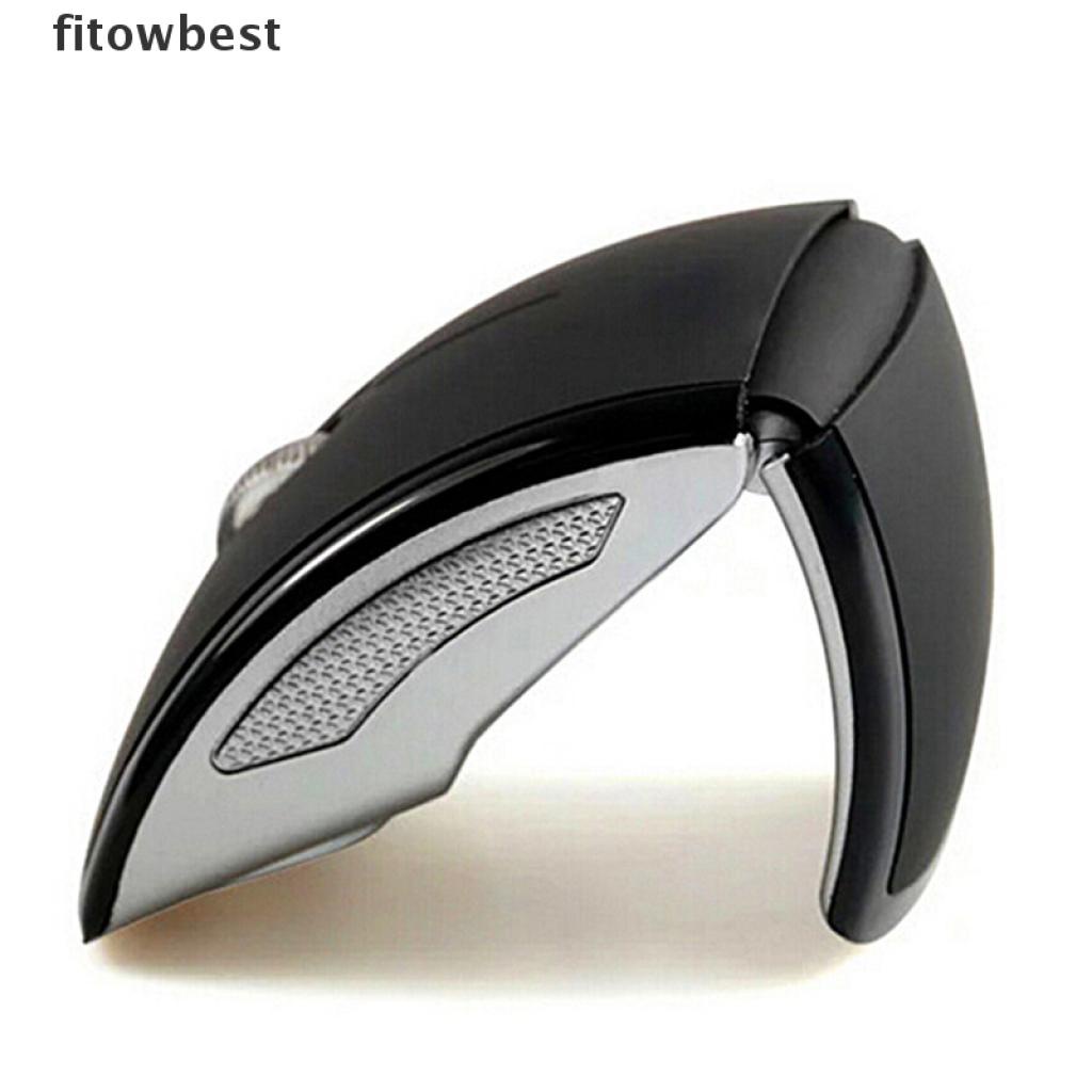 Fbvn Optical 2.4G Foldable Wireless Mouse Cordless Mice USB Folding Mouse Receiver Jelly