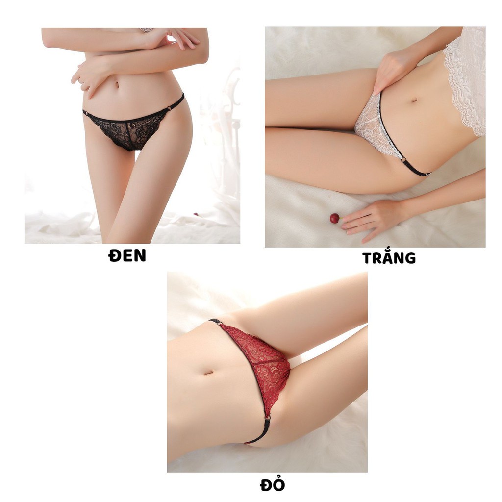Quần Lót Nữ - Quần Lót Ren một mảnh cao cấp - Thiết kế ren phối hoa viền bèo đai 1 mảnh gợi cảm sexy DAN STORE mẫu 257