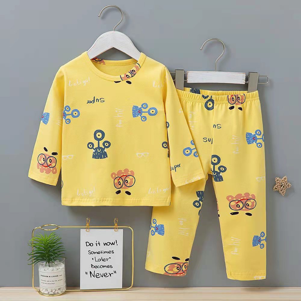 ✔️8-15kg✔️ Bộ cotton dài tay Quảng Châu cho bé chất thu đông cực xinh CHỌN MẪU