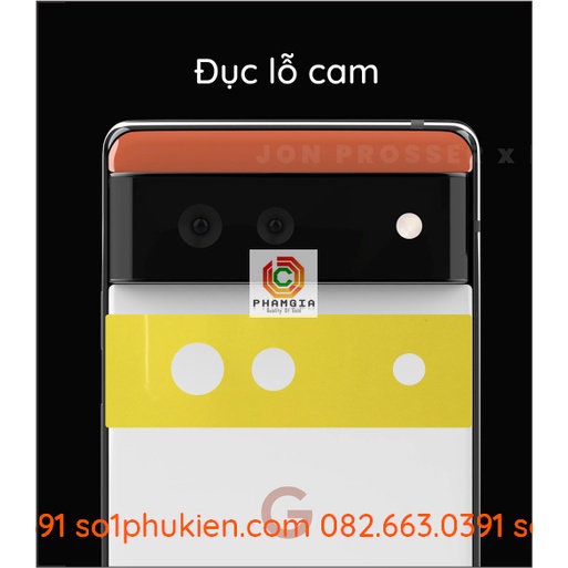 Dán camera Google Pixel 6 dẻo ppf bảo vệ