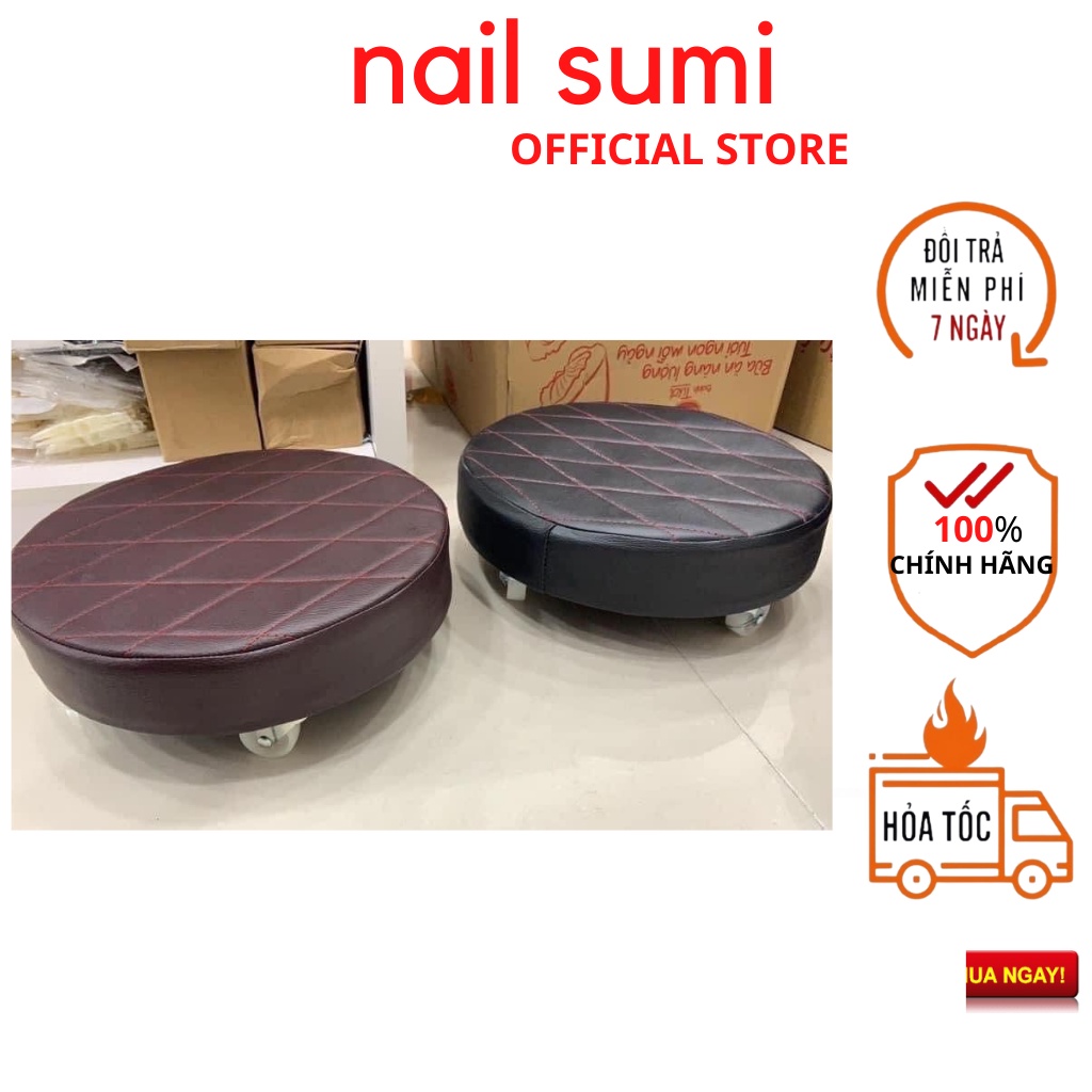Ghế đôn xoay ngồi có bánh lăn chắc bền .