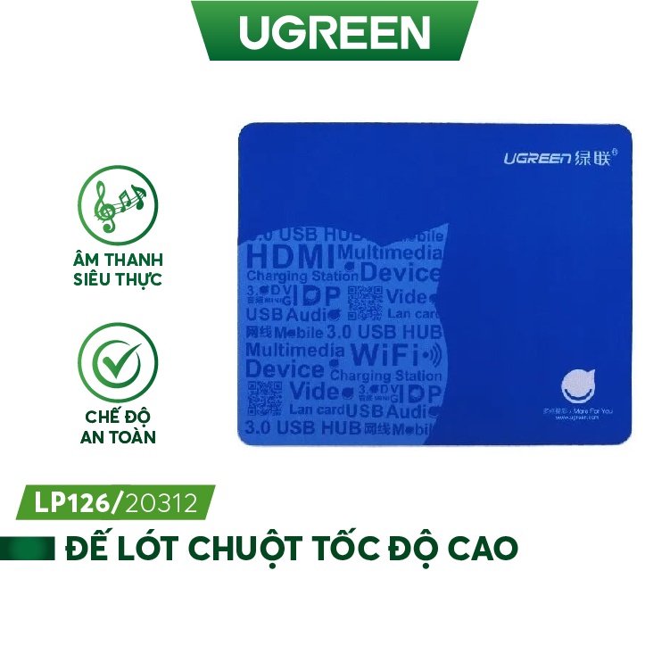 Đế lót chuột tốc độ cao UGREEN LP126 - Hàng phân phối chính hãng