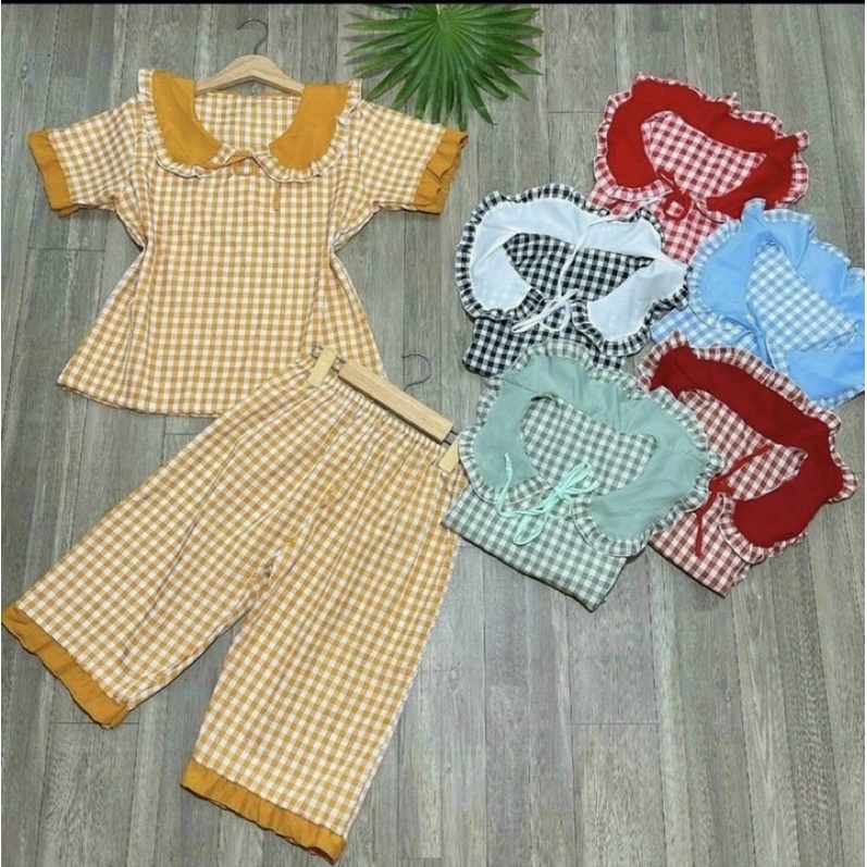 Pizama lửng katê lụa, phom dưới 55kg