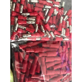 Cos Đầu Đực/Cái Cos Màu Đỏ, Bấm Dây 0.5-1.5mm