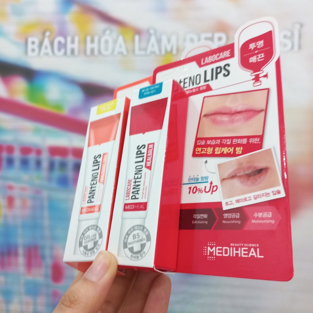 Son dưỡng môi Labocare Pan+End Lips Healbalm 10ml / Pan Eno Lips Coral 10ml