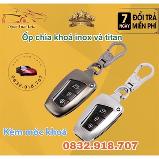 ốp chìa khóa inox Santafe 2015-2016-2017-2018 hàng cao cấp