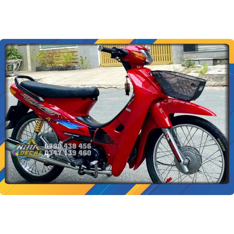 Tem rời kiểu Thái wave S 110 Xe đỏ / Xanh / Bạc