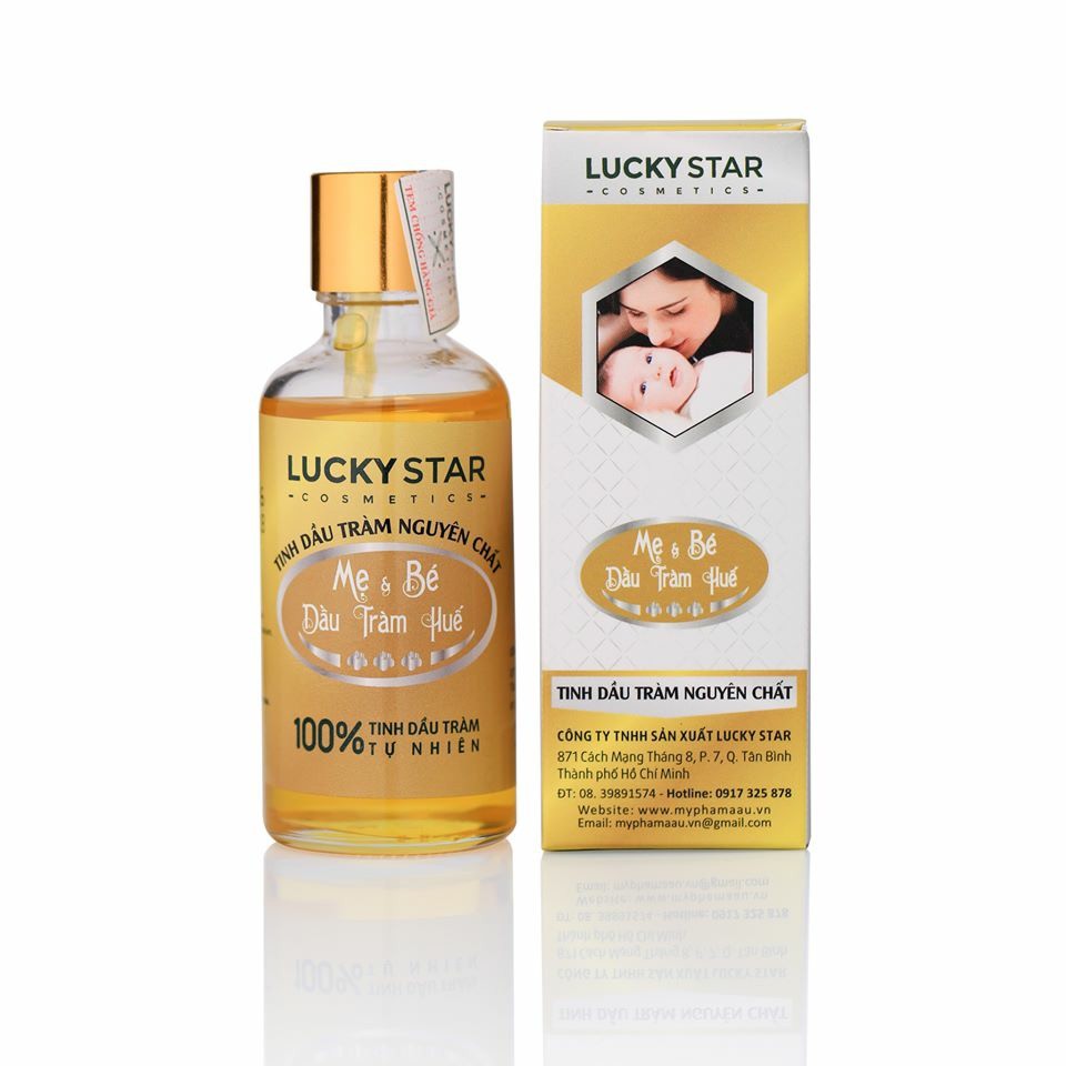 Tinh Dầu Tràm Nguyên Chất Mẹ và Bé Lucky Star 50ml