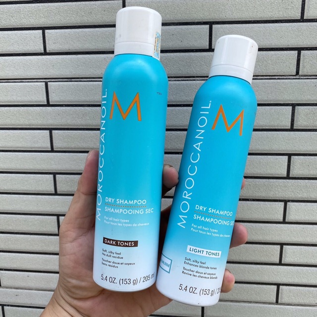 DẦU GỘI KHÔ TÔNG TỐI và tông sáng MOROCCANOIL DRY SHAMPOO DARK TONES 323ml