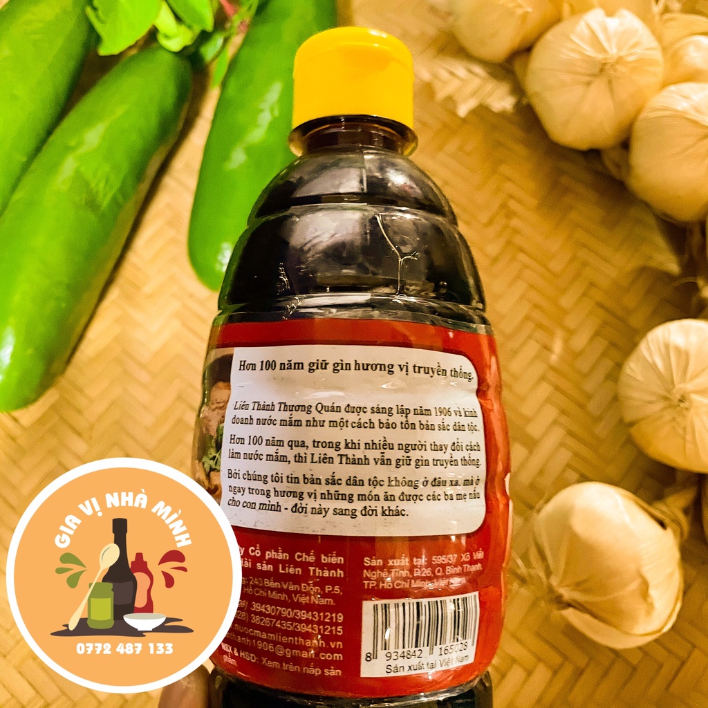 NƯỚC MẮM LIÊN THÀNH NHÃN ĐỎ - CHAI 900ML