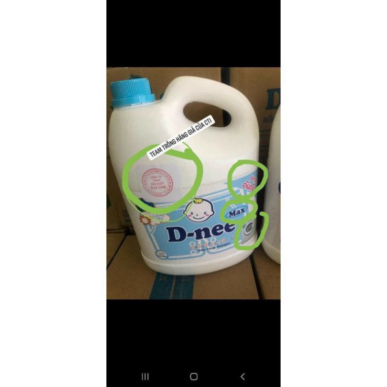 Nước Giặt Dnee 3800ml an toàn cho bé0