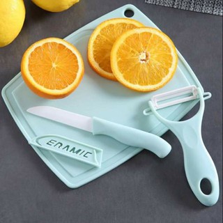 [Free ship] Bộ đồ chơi nấu ăn - dao, nạo, thớt Ceramic