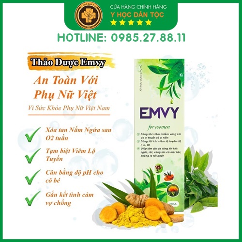 phụ khoa emvy thuốc xịt 65ml ⚜️FREESHIP⚜️ hỗ trợ và điều trị viêm lộ tuyến I II III, nấm ngứa âm đạo