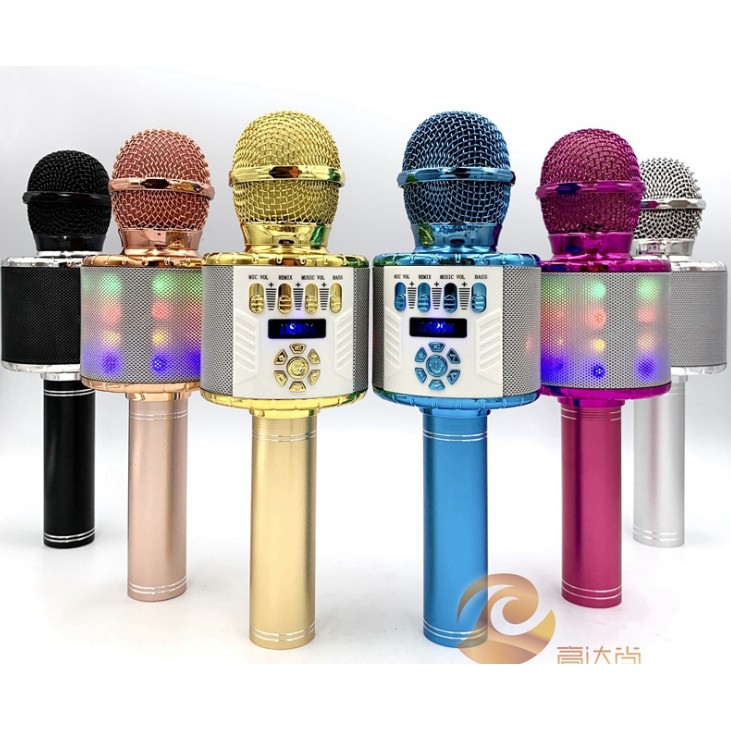 (Hàng hot) Micro karaoke bluetooth Magic DS898 mic hát cầm tay, loa mini đa năng âm chuẩn không vang