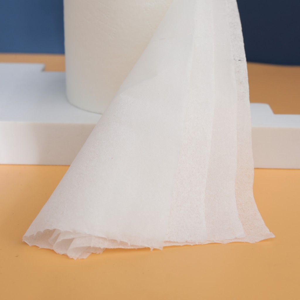 Giấy vệ sinh cuộn lau đa năng cao cấp Top Gia Combo 12 cuộn không chất tẩy trắng, chất dày dai