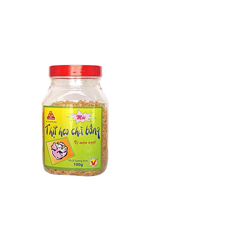 Thịt heo chà bông Vissan vị mặn ngọt/ vị truyền thống 100g-200g