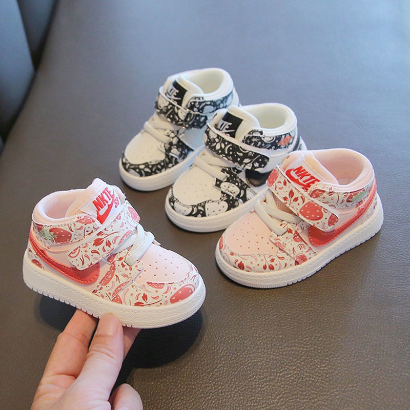 Giày Sneaker Cổ Cao Thời Trang Mùa Xuân Cho Bé Trai Và Gái