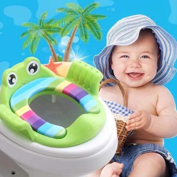 Thu nhỏ bồn cầu hình thú có tay vịn ̣ SIEU RE