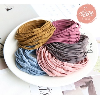 Dây buộc tóc, chun buộc tóc 4 sợi, giá sỉ cực rẻ DC03-4S, mua càng nhiều càng rẻ