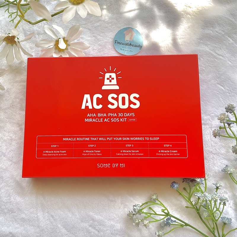Bộ Sản Phẩm Dưỡng Cho Da Mụn Some By Mi AC-SOS AHA/BHA/PHA 30 Days Miracle AC.SOS Kit 4