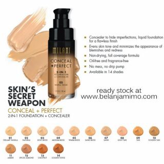 🍃Ken nền Milani Conceal + Perfect 2-in-1