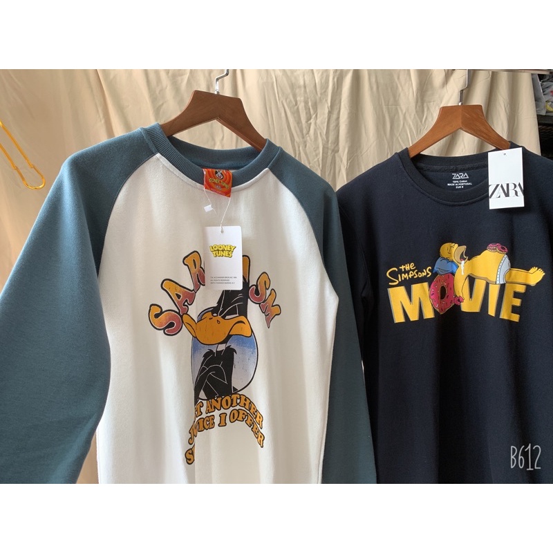 Áo nỉ dài tay phối raglan cá tính chất nỉ chân cua mịn đẹp