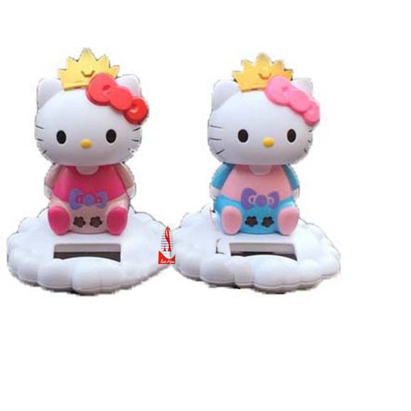 Giá Đỡ Quần Áo 11cm Sử Dụng Năng Lượng Mặt Trời Hình Mèo Kitty