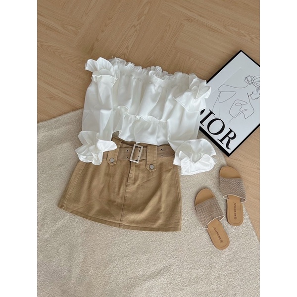 [NEW]ÁO BÈO TRỄ VAI TAY LOE “DARA TOP” TIỂU THƯ