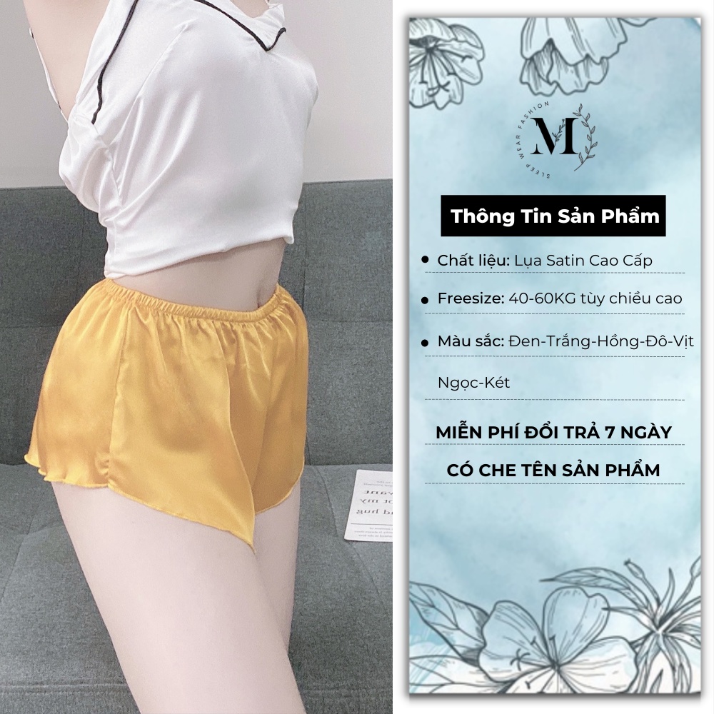 [ Lụa Cao Cấp ] Quần ngủ sexy gợi cảm mặc nhà chất liệu lụa satin mềm mịn 032 | BigBuy360 - bigbuy360.vn
