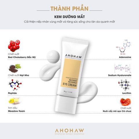 Kem Dưỡng Mắt Ahohaw Recovery Recharge Eye Cream