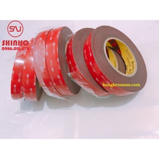 Băng keo 2 mặt xốp cường lực 3m 1.6cm x 10 mét siêu bám dính