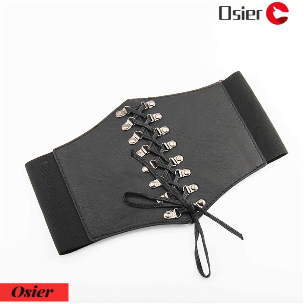 Osier1 Đai Nịt Bụng Da Buộc Dây Phía Trước Siêu Mỏng Cho Nữ