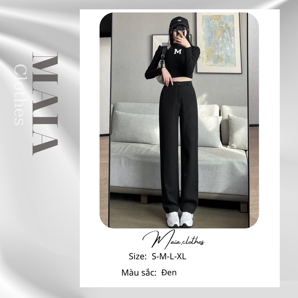 Quần tây công sở nữ ống đứng thẳng túi vuông Maia.clothes