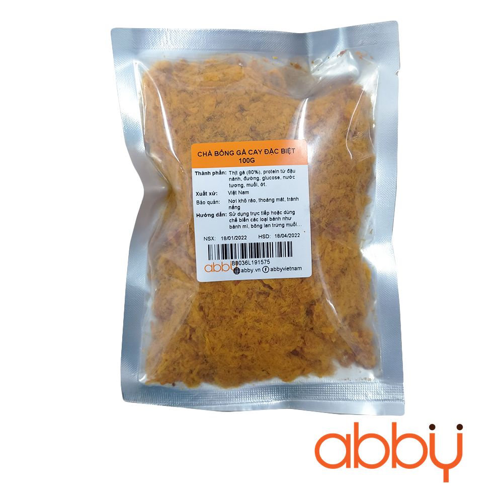 Chà bông gà cay đặc biệt 100g