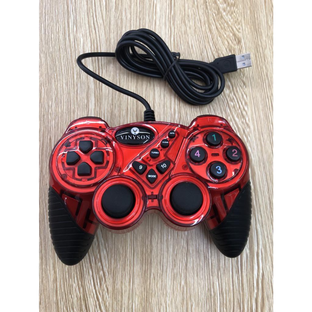 Tay Cầm Chơi Game VINYSON U - 909A New 100% Full chế độ, rung, độ bền phím bấm lên
