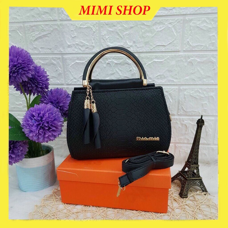 Túi xách nữ đeo chéo nhiều ngăn đủ màu dễ phối đồ - Mimi shop