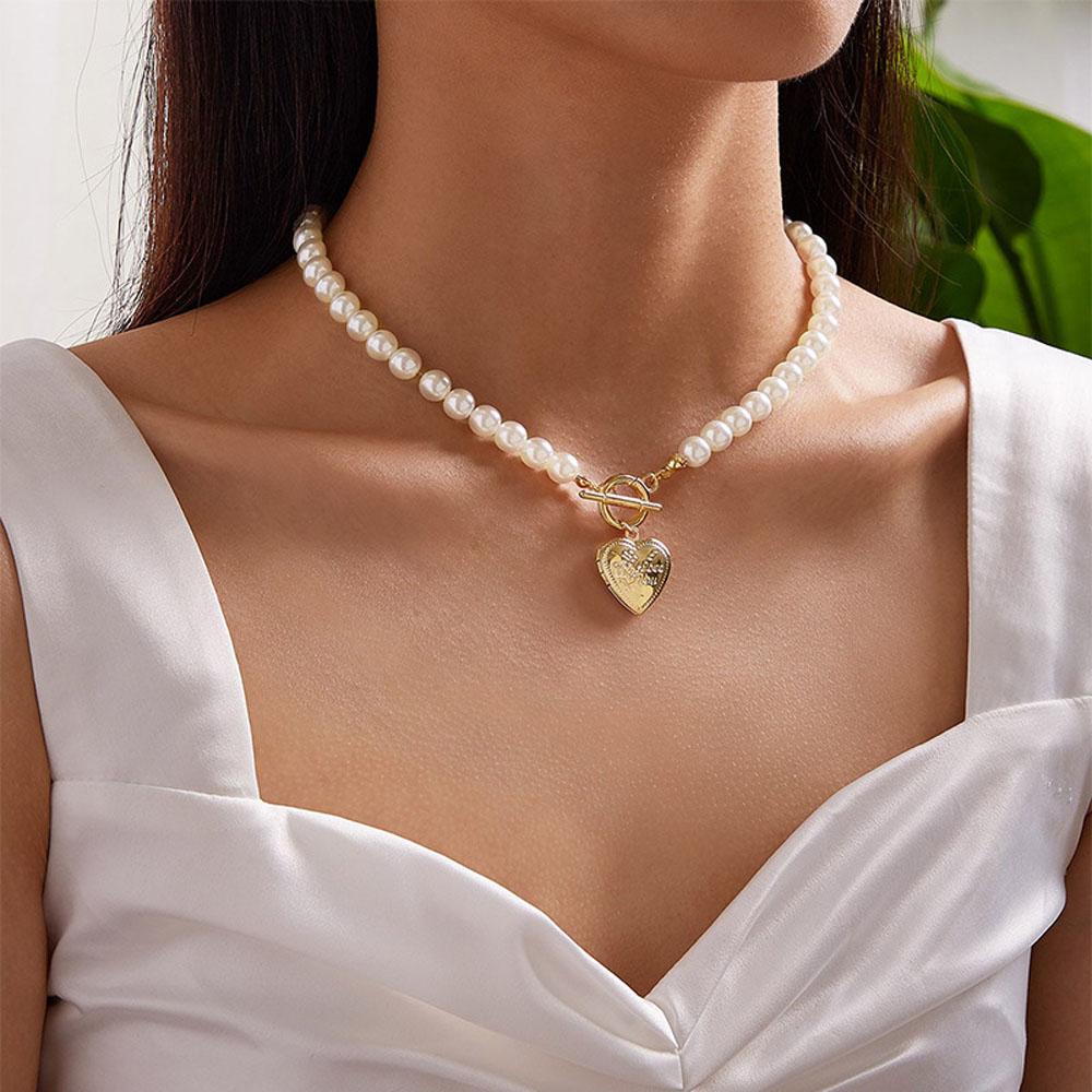 Dây Chuyền Mặt Trái Tim Phong Cách Vintage Độc Đáo