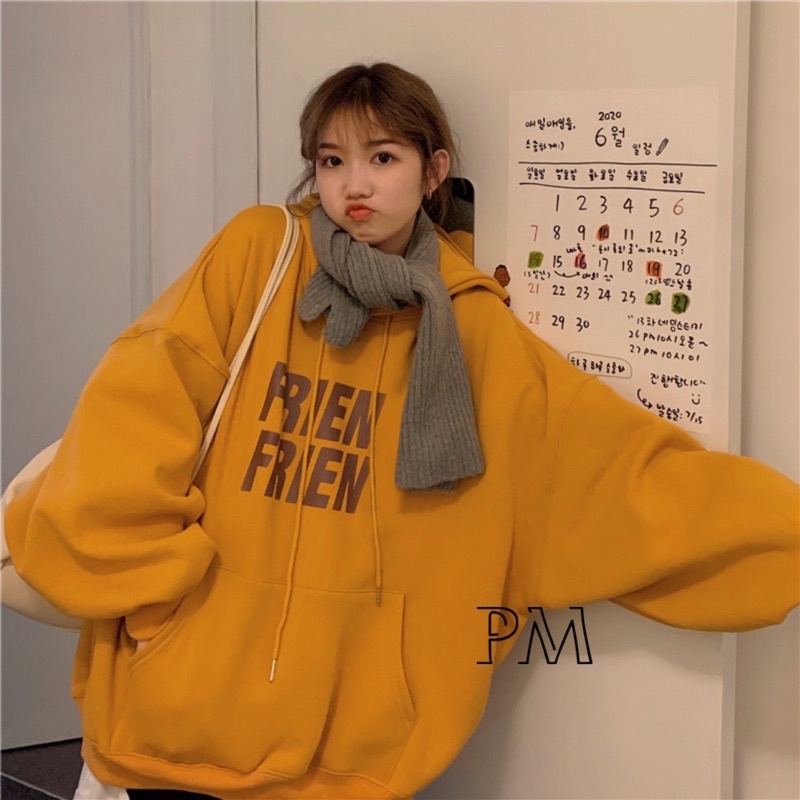 Áo hoodie FRIEN hai dòng PM11