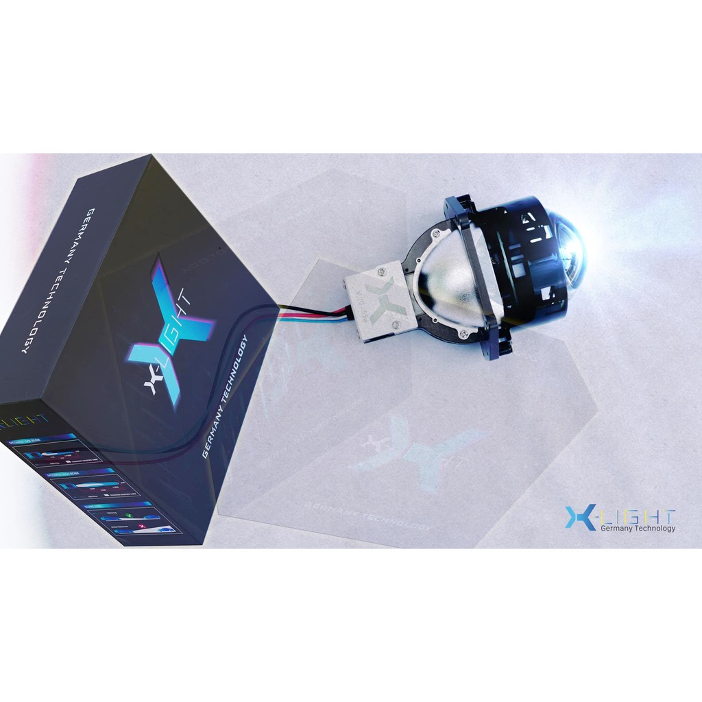 BI LED X LIGHT V20 50w - BI LED ÁNH SÁNG VƯỢT TRỘI NHẤT PHÂN KHÚC (TẶNG KÈM CHÓA CHỤP XI MẠ, KEO ĐÈN CHUYÊN DỤNG)